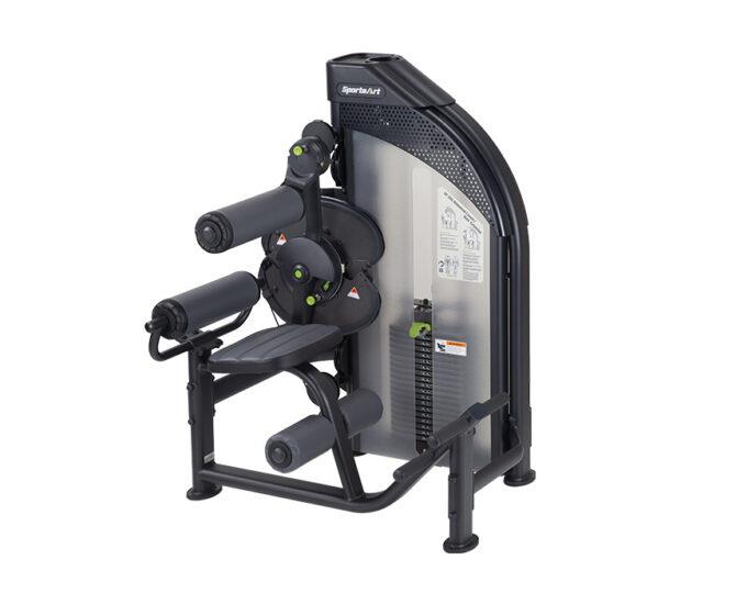 Sportsart Back Extension/Ab Crunch, Bauchmaschine und Rückenstrecker 2-in-1 Kombimaschine DF306