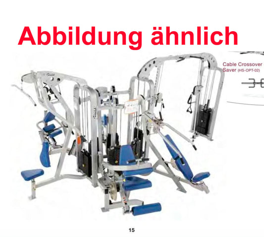 Hoist Multi Kraftstations Turm - Multistation mit Kabelzug, Kraftstation mit Gewichtsblöcken, gebraucht - überholter Zustand