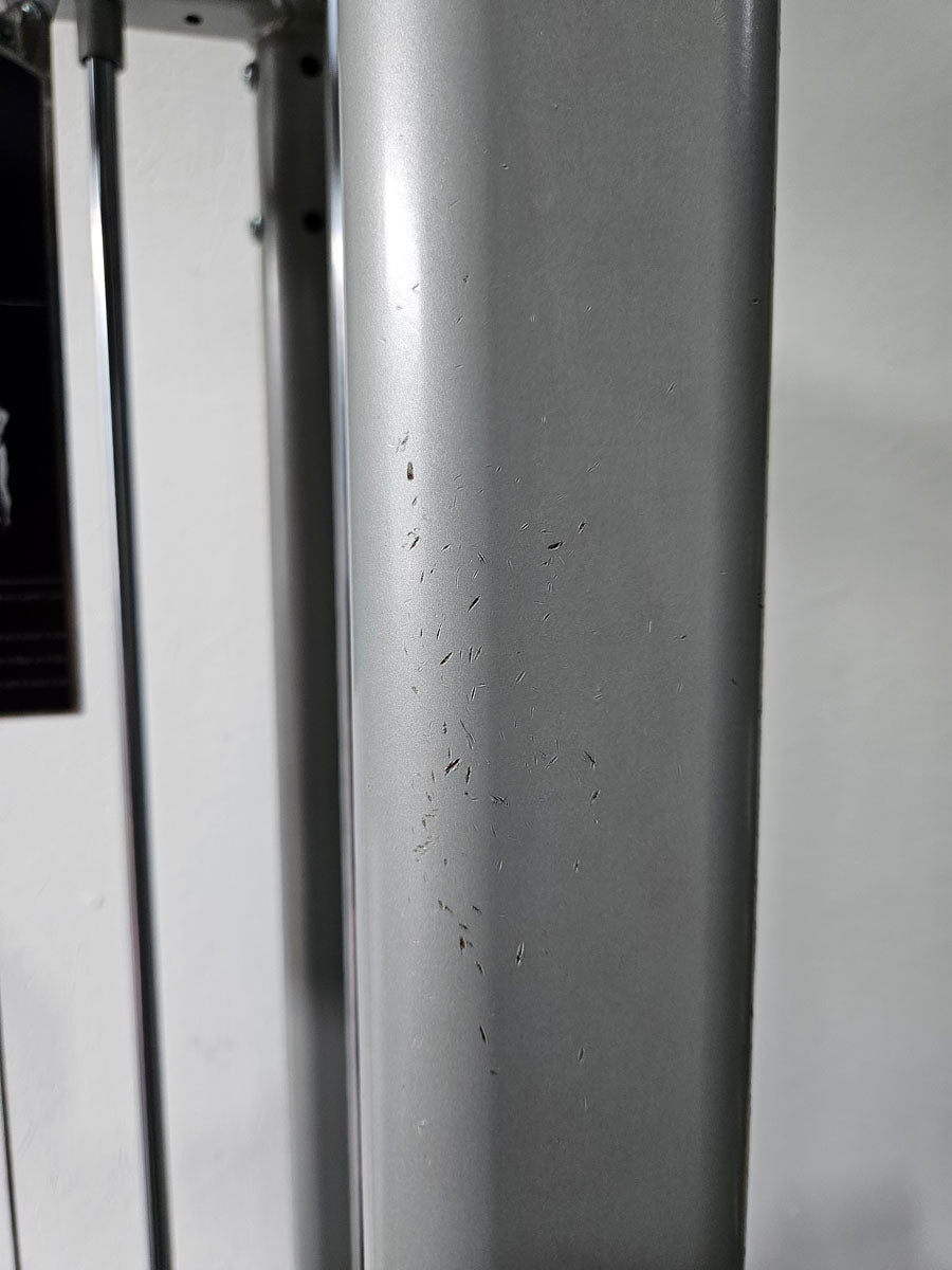 Panatta 5 Stationenturm mit Cable Crossover - Jungle Machine + Cable Station with Connection Bar - 5 Stack Multi Funktionsturm, Rahmenfarbe Silber, gebraucht - geprüfter Zustand