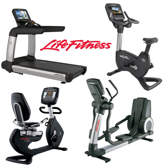 Life Fitness Elevation Series 95 Engage Cardiogerätepark, 10 Cardiogeräte im Set, Touchscreen Displays, gebraucht - überholter Zustand