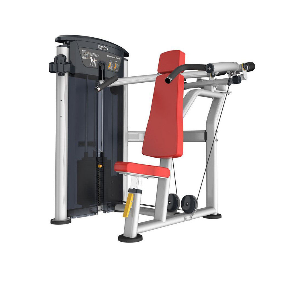 Impulse Fitness Schulterpresse, IT9512, Shoulder Press, 90kg Gewichtsblock
