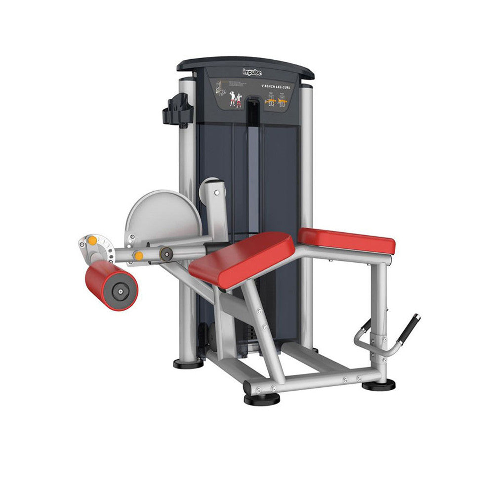 Impulse Fitness Beinbeuger liegend, IT9521, Prone Leg Curl, 90kg Gewichtsblock