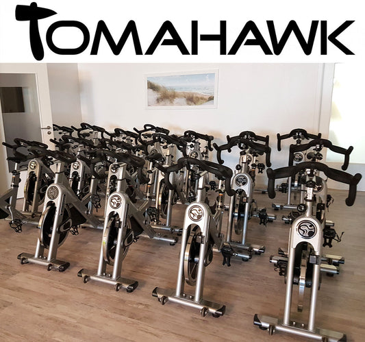 Tomahawk Indoor Cycle S-Serie, Silber, gebraucht - 15 Stück