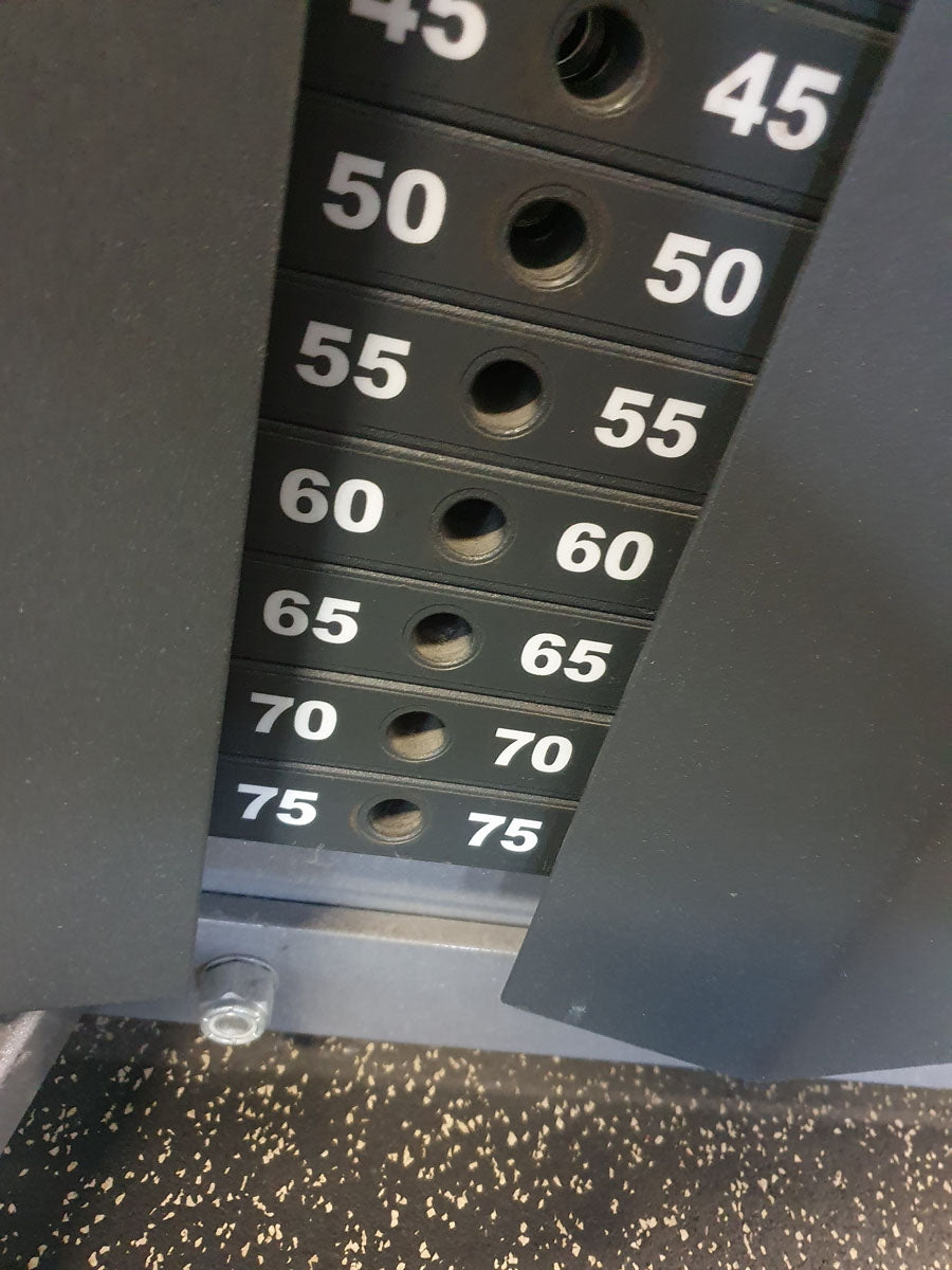 Hammer Strength MTS Rowing (High) Machine - Frame color silver, upholstery color black, used - refurbished condition