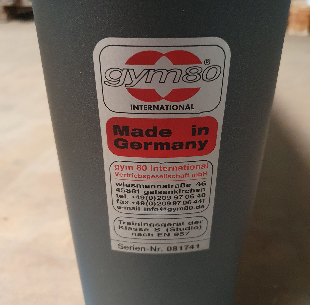 Gym80 Flachbank 4005 Basic, Sygnum Serie, Rahmen Anthrazit, Polster Orange, gebraucht - überholter Zustand