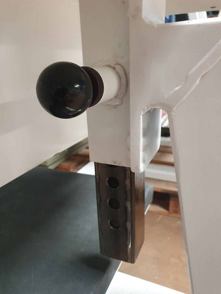 Sportesse Bauchbank, Decline/Abdominal Crunch Bench, Rahmenfarbe Weiß, Polster Schwarz/Granit, gebrauchter - geprüfter Zustand