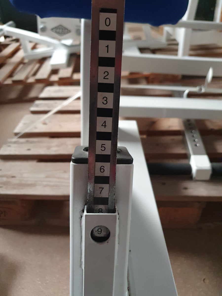 ASS Schrägbankdrückmaschine, Incline Chest Press, schräge Brustpresse, Rahmenfarbe Weiß, gebraucht - geprüfter Zustand