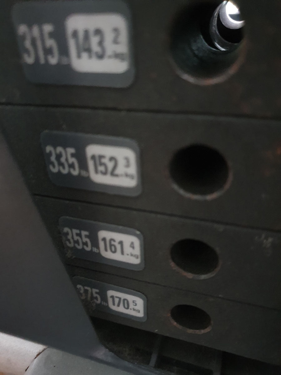 Inotec Beinpresse, Leg Press, Rahmenfarbe Silber, Polsterfarbe Schwarz, gebraucht - überholter Zustand