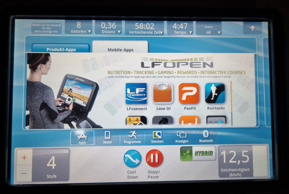 Life Fitness Ergometer Lifecycle, Elevation Series, Discover Si Konsole Touch, gebraucht - überholter Zustand