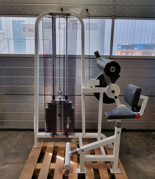 Proxomed Bauchbeuger / Rückenstrecker Kombigerät, 2 in 1 Kombigerät, Rahmenfarbe Weiß, Polsterfarbe Schwarz, gebraucht - überholter Zustand