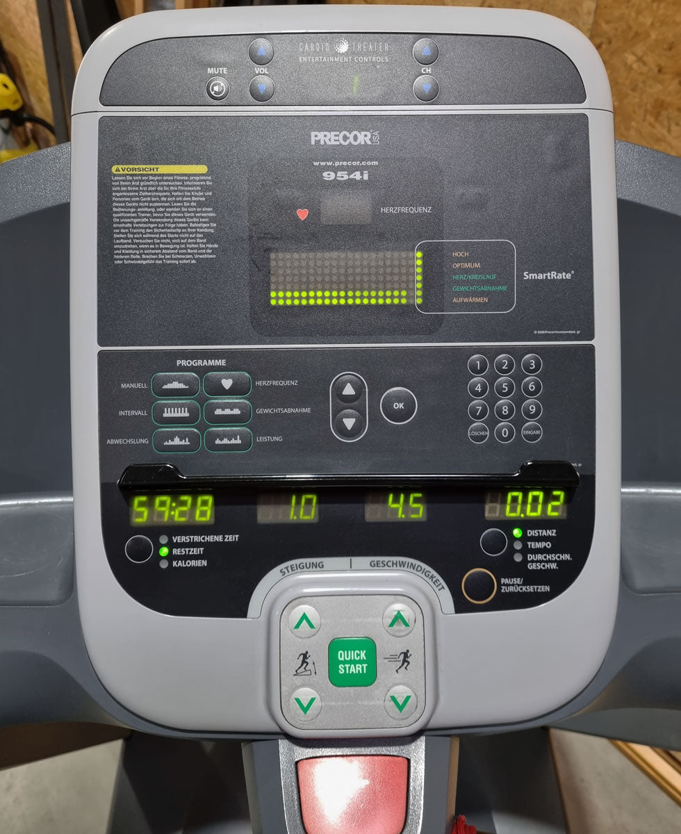Precor Treadmill 954i LED Console, used - refurbished condition