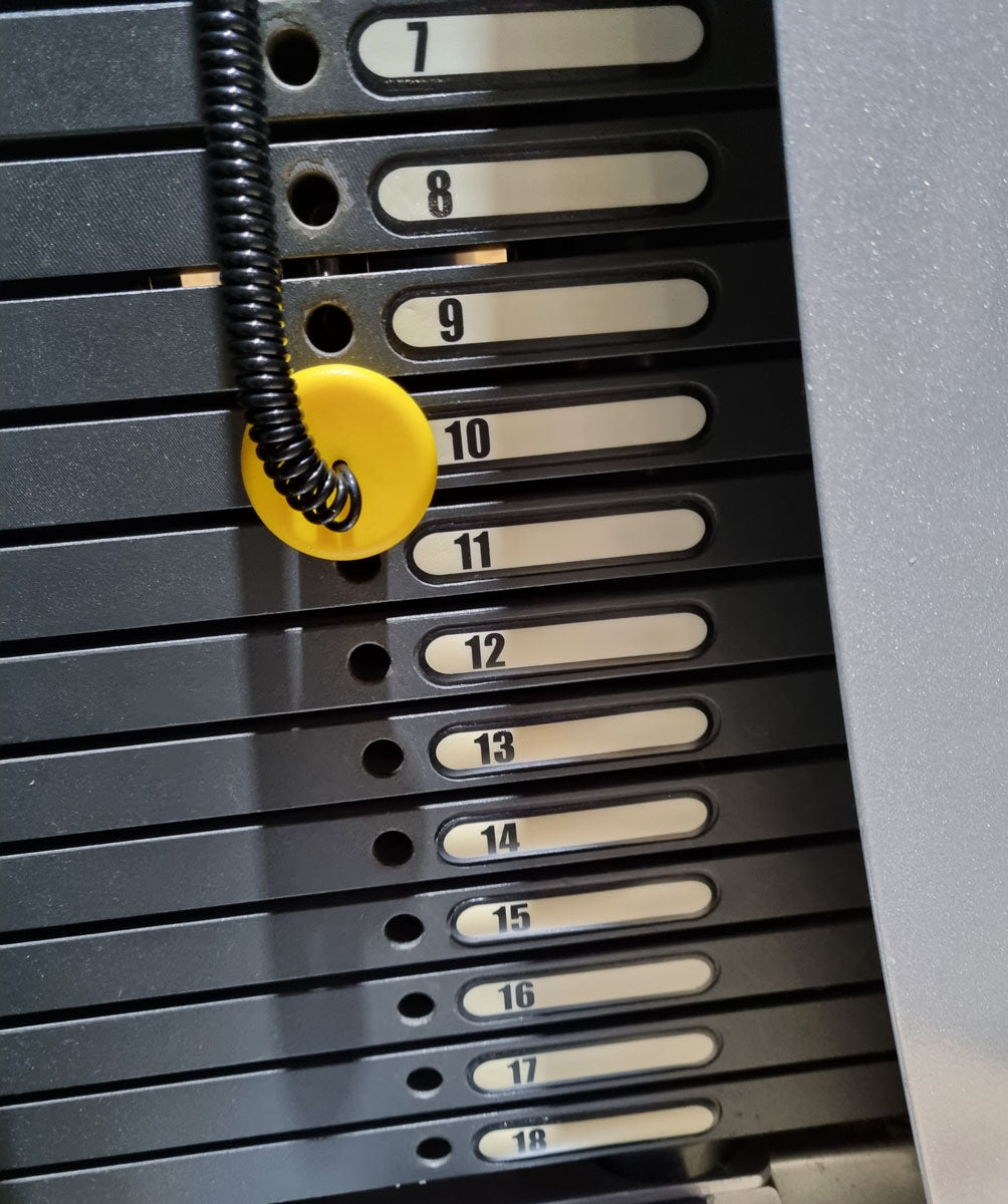 Hoist Dual Series Butterfly and Butterfly Reverse - 2 in 1 combination machine, HD-3900 with rotating handles, frame color silver, upholstery color black, used - overhauled condition