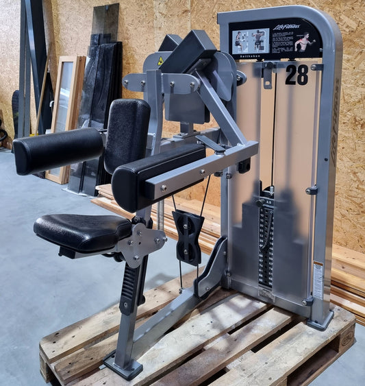 Life Fitness Pro 2 Seithebemaschine, Lateral Raise, Rahmenfarbe Silber, Polsterfarbe Schwarz, gebraucht -  überholter Zustand