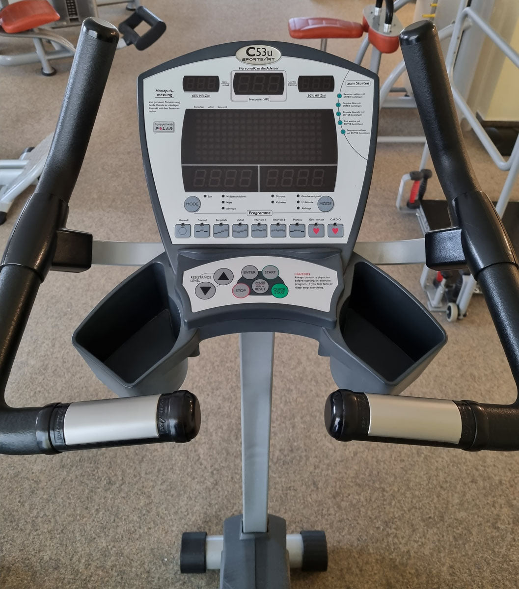 SportsArt Ergometer C53u Upright Bike, gebraucht - überholter Zustand