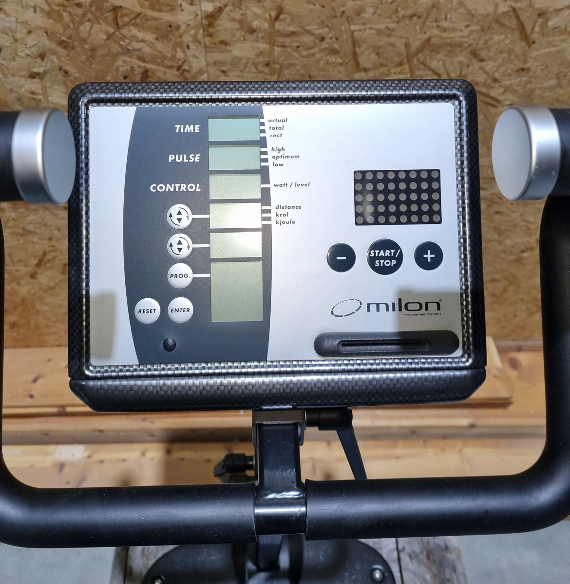 Milon Club Bike Carbon Ergometer Rehab with Low Entry, Rare. Used - Refurbished Condition