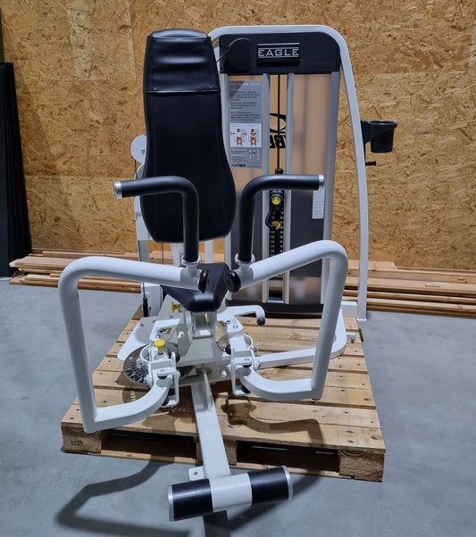 Cybex Eagle Butterfly und Butterfly Reverse - 2 in 1 Kombimaschine, Fly and Rear Delt, Rahmenfarbe Weiß, Polsterfarbe Schwarz, gebraucht - überholter Zustand