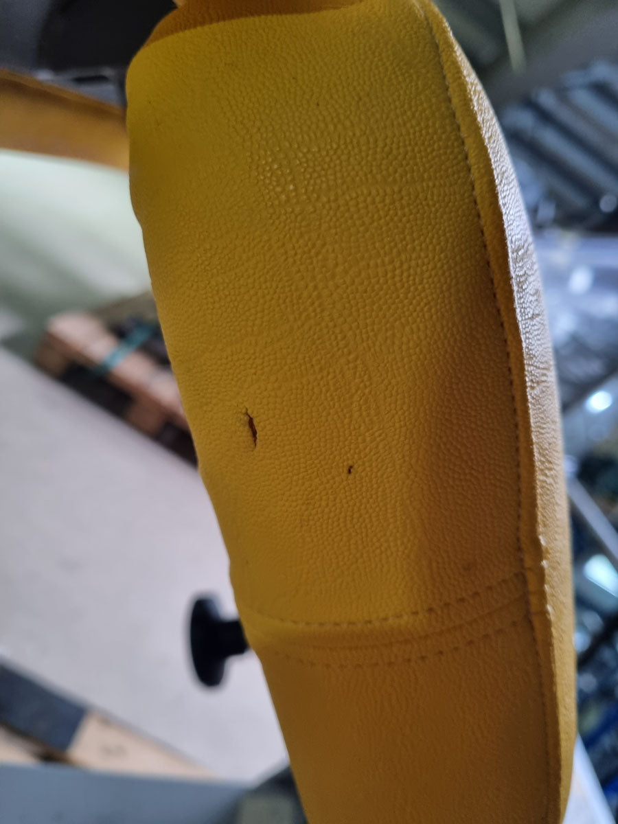 SVG Hyperextension 45° - Rückenstreckerbank, verstellbar, Rahmenfarbe Silber, Polsterfarbe Gelb, gebraucht - überholter Zustand