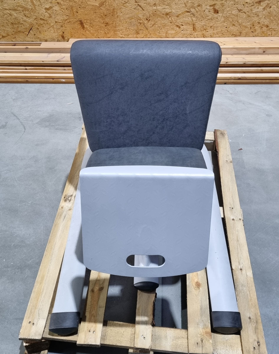 Dr. Wolff Lumbal Trainer 307, silver / black, adjustable, used - refurbished condition