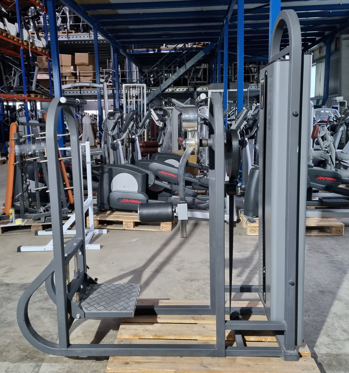 Precor Total Hip Kickmaschine, Hüftpendel, Multi Hip Maschine, Rahmenfarbe Schwarz, Polsterfarbe Schwarz, gebraucht - überholter Zustand