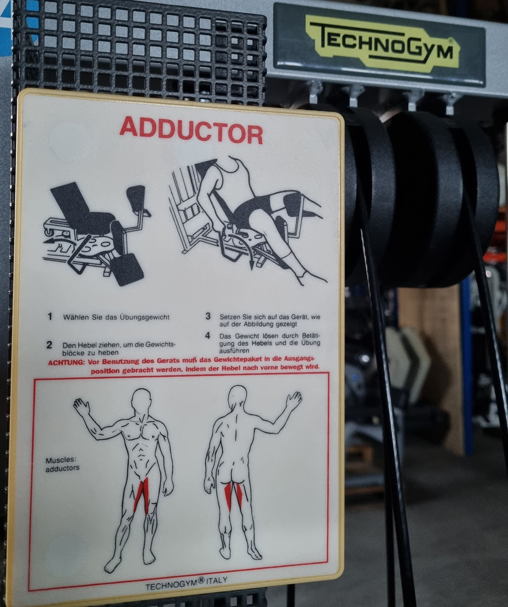 Technogym Abduktor und Adduktor im Set, Silverline - 2 Geräte für einen Sonderpreis, gebraucht - geprüfter Zustand