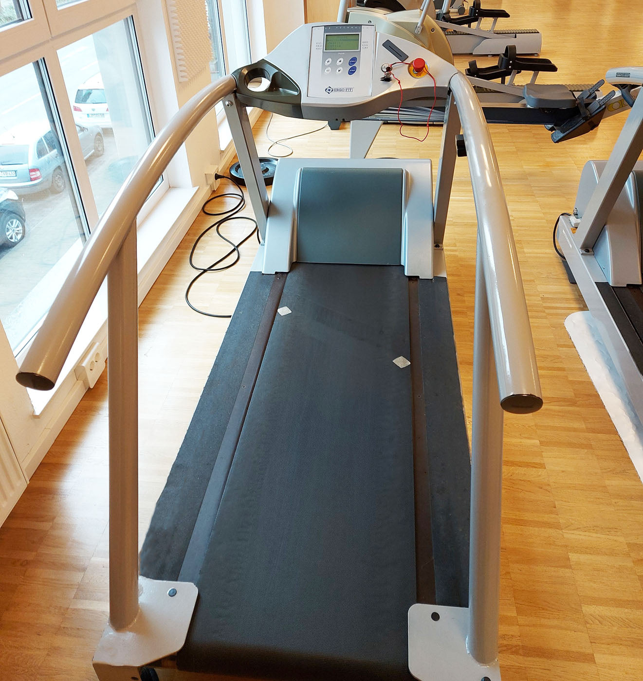 Ergo-Fit Trac 3000 Alpin Laufband, extra langer Handlauf, Silber, gebraucht - überholter Zustand inkl. neuer Laufdecke!