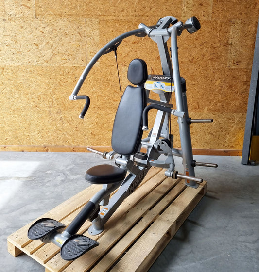 Hoist Roc-IT Chestpress, RPL-5301 Bankdrückmaschine, Brustpresse, Roc IT Plate loaded Serie, Rahmenfarbe Silber, gebraucht - überholter Zustand