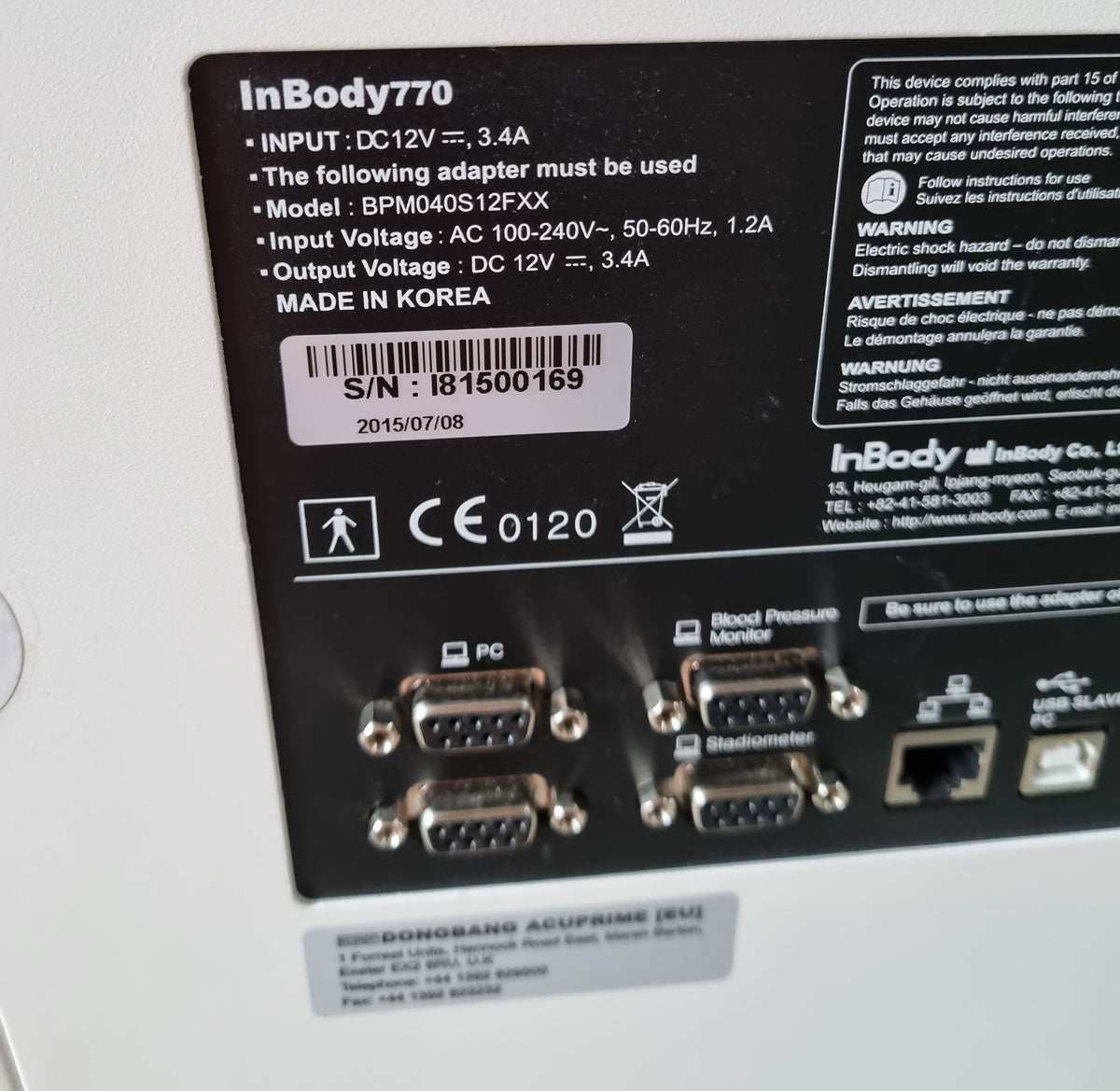 InBody 770 - Ultimative Körperanalysewaage, BJ 2015, gebraucht - guter und geprüfter Zustand