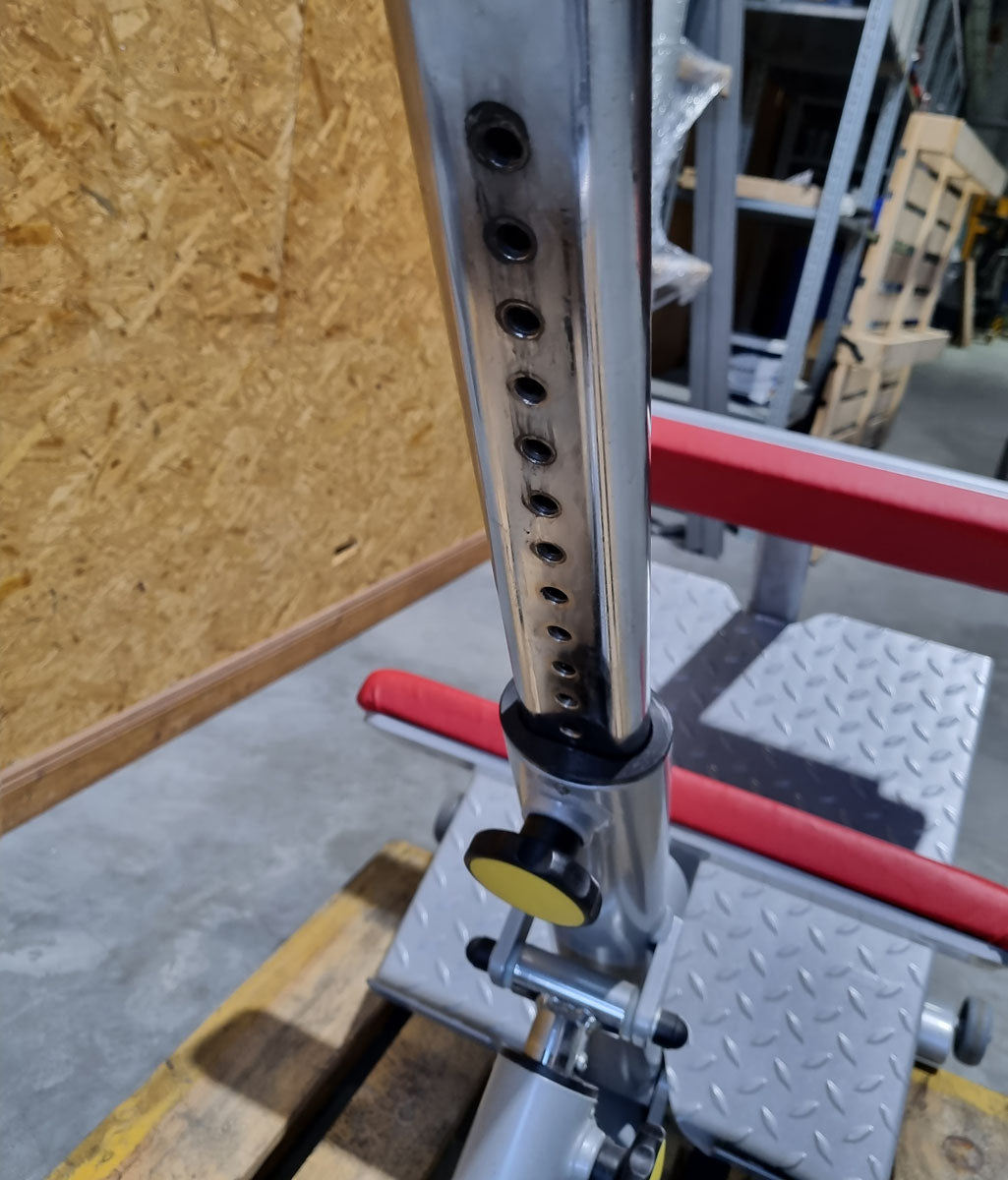 Proxomed back trainer combo, Compass 530, back extension bench 45° hyperextension, lateral trainer, MPG, rehab, frame color silver, used - refurbished condition