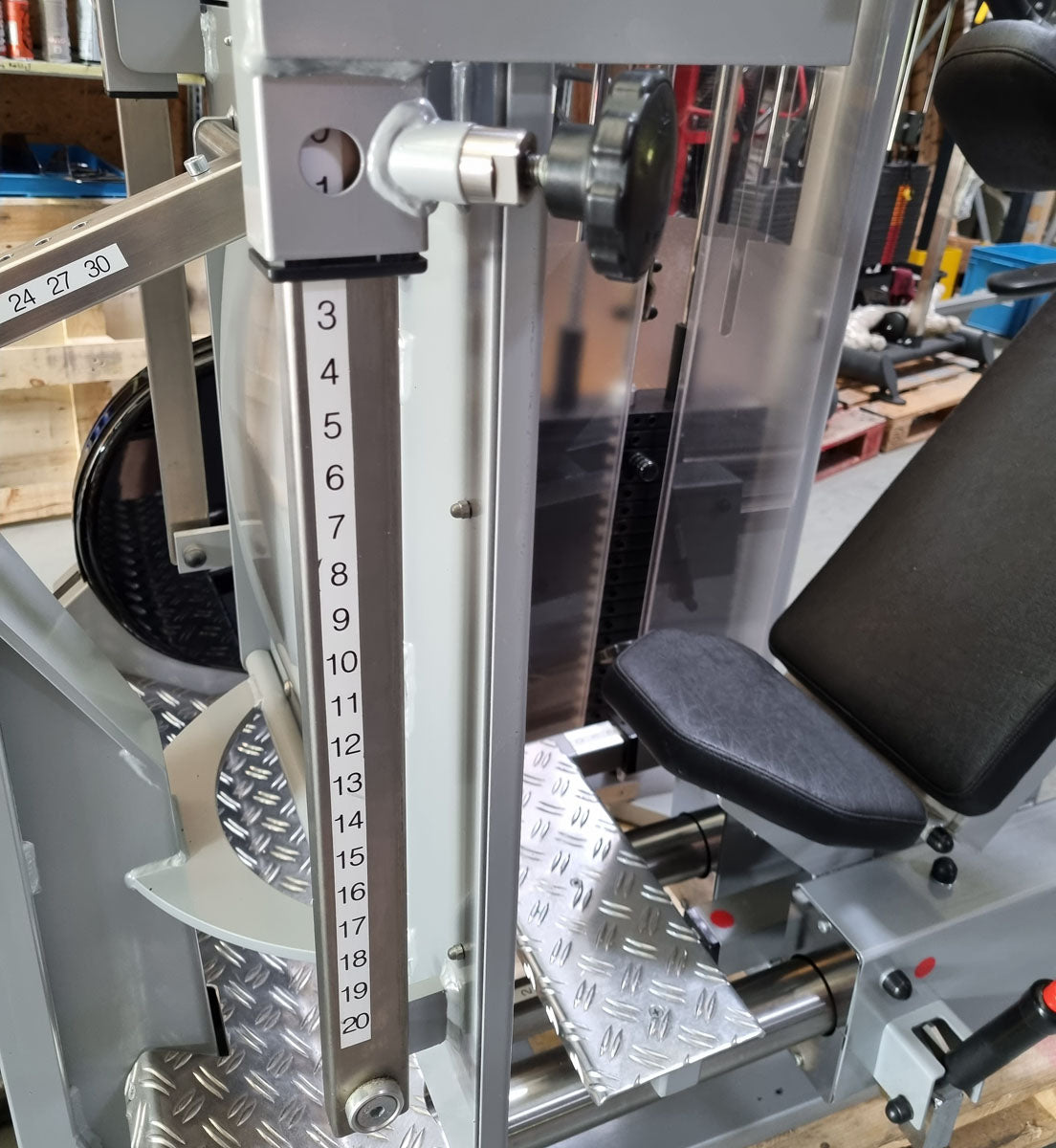 Physio&Sports Funktionsstemme, MPG, Reha, Beinpresse verstellbar, Pro Line, Silber, gebraucht - überholter Zustand