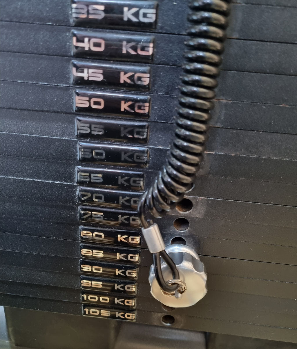 Gym80 Sygnum Dual 4401 FTM Deadlift Maschine, Kreuzheben Maschine mit 2x 105kg Gewichtsblöcken Stack Weight, gebrauchter - überholter Zustand