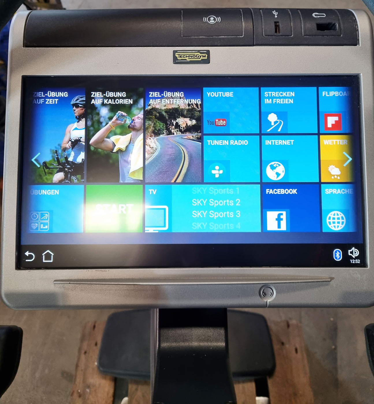 TechnoGym Ergometer Excite Line New Bike 700, Unity Touch Display, used - refurbished condition