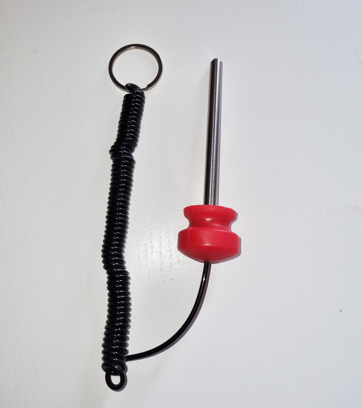 Magnetic plug pin for weight magazines with spiral cable 8*100