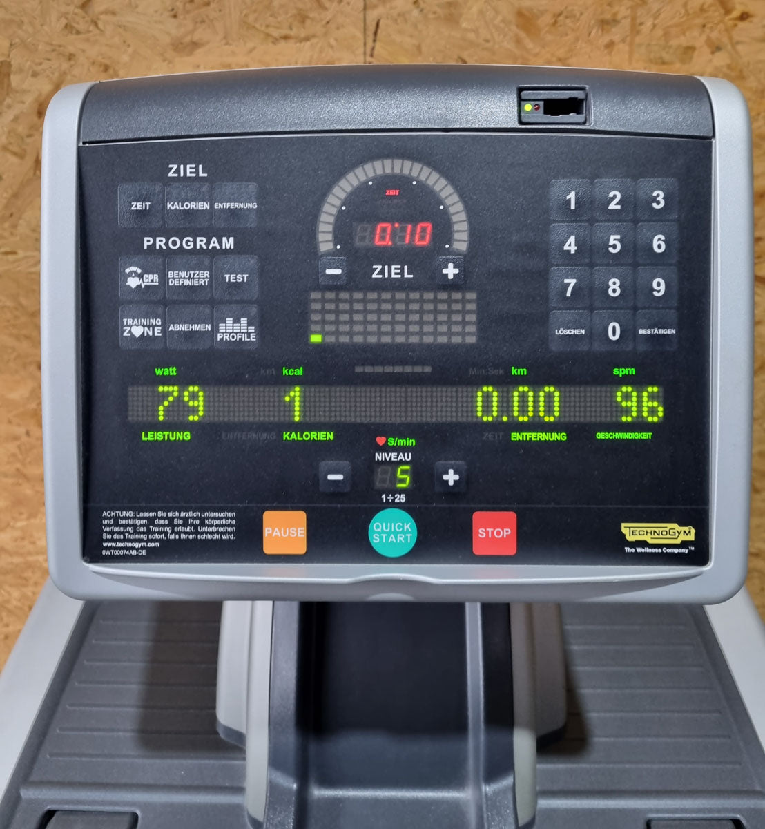 Technogym Vario Crosstrainer Excite+ Line, LED console, variable stride length elliptical trainer, used - refurbished condition