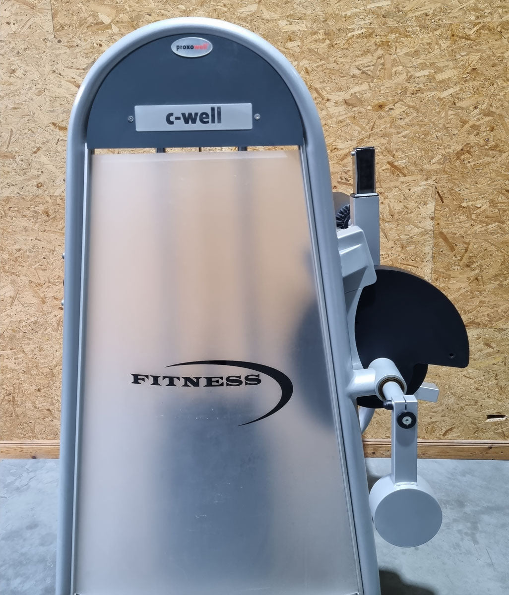 Proxowell/Proxomed Back Extensor-Flexor Combo Compass 530, Hyperextension and Abdominal Machine 2 in 1 Combo Device, Frame Color Silver, Used - Refurbished Condition