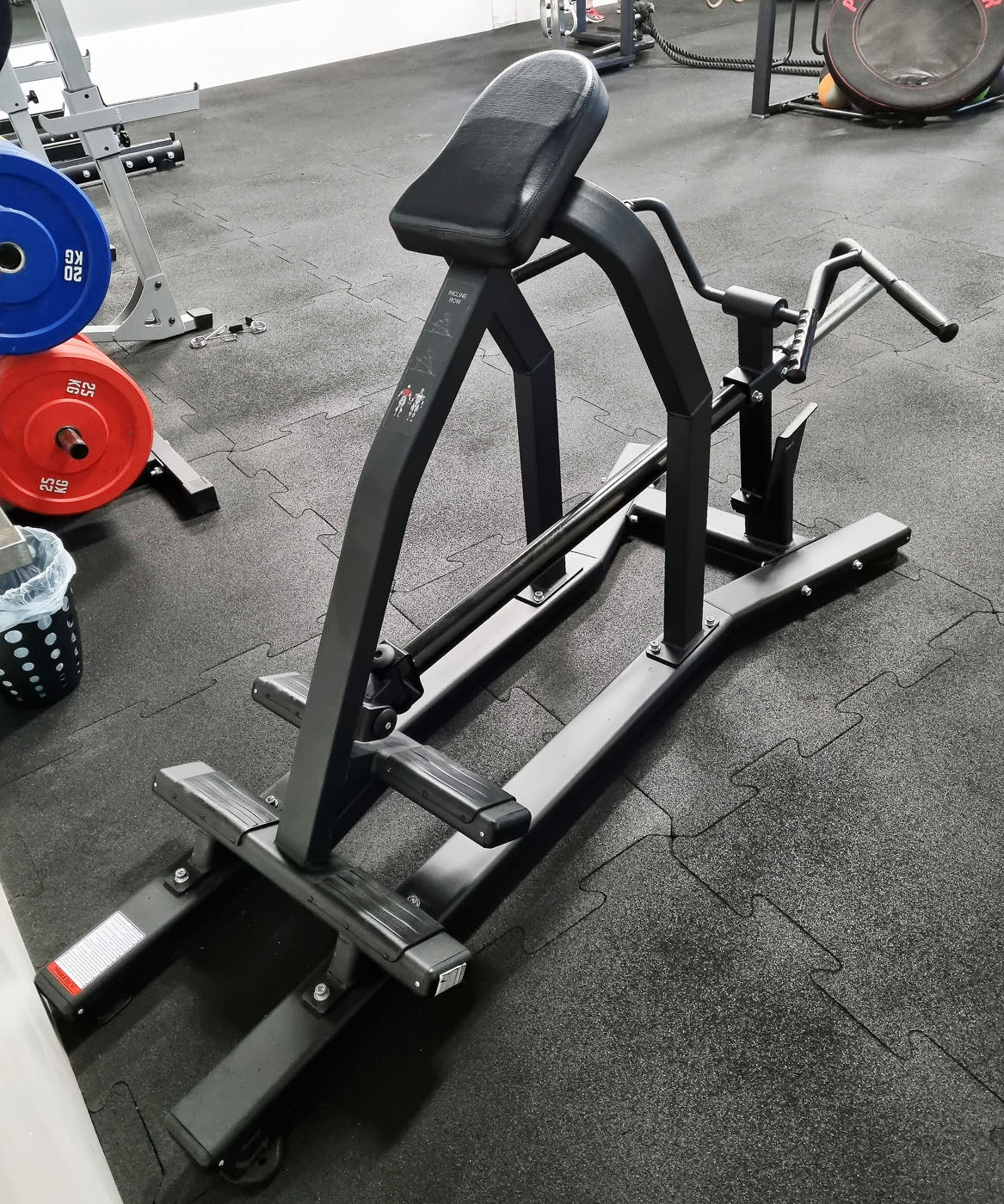 DankSport T-Bar Row Rowing Station - Incline Row - Plate-loaded Strength Training Equipment - Black - NEW