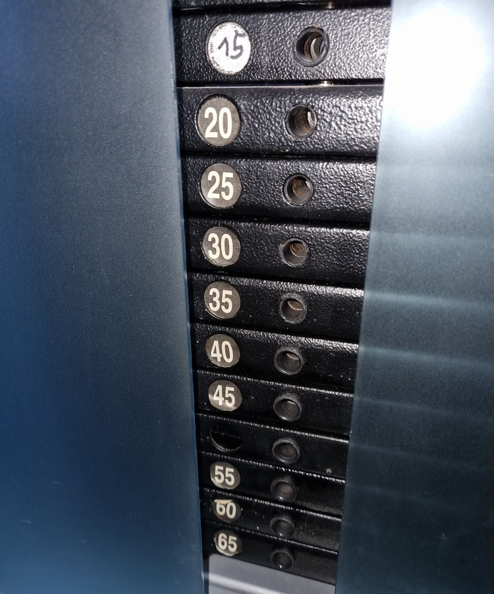 SVG leg extension and leg curl lying 2 in 1 combination device, sitting / lying adjustable, MPG, color silver, used - refurbished condition