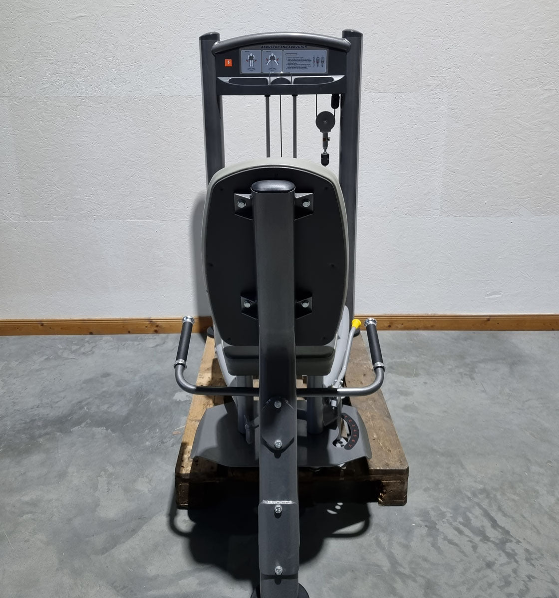 Impulse Fitness Abduktoren und Adduktoren 2 in 1 Kombimaschine - Hip Abduction and Hip Adduction, Rahmenfarbe Grau-Anthrazit, gebraucht - überholter Zustand