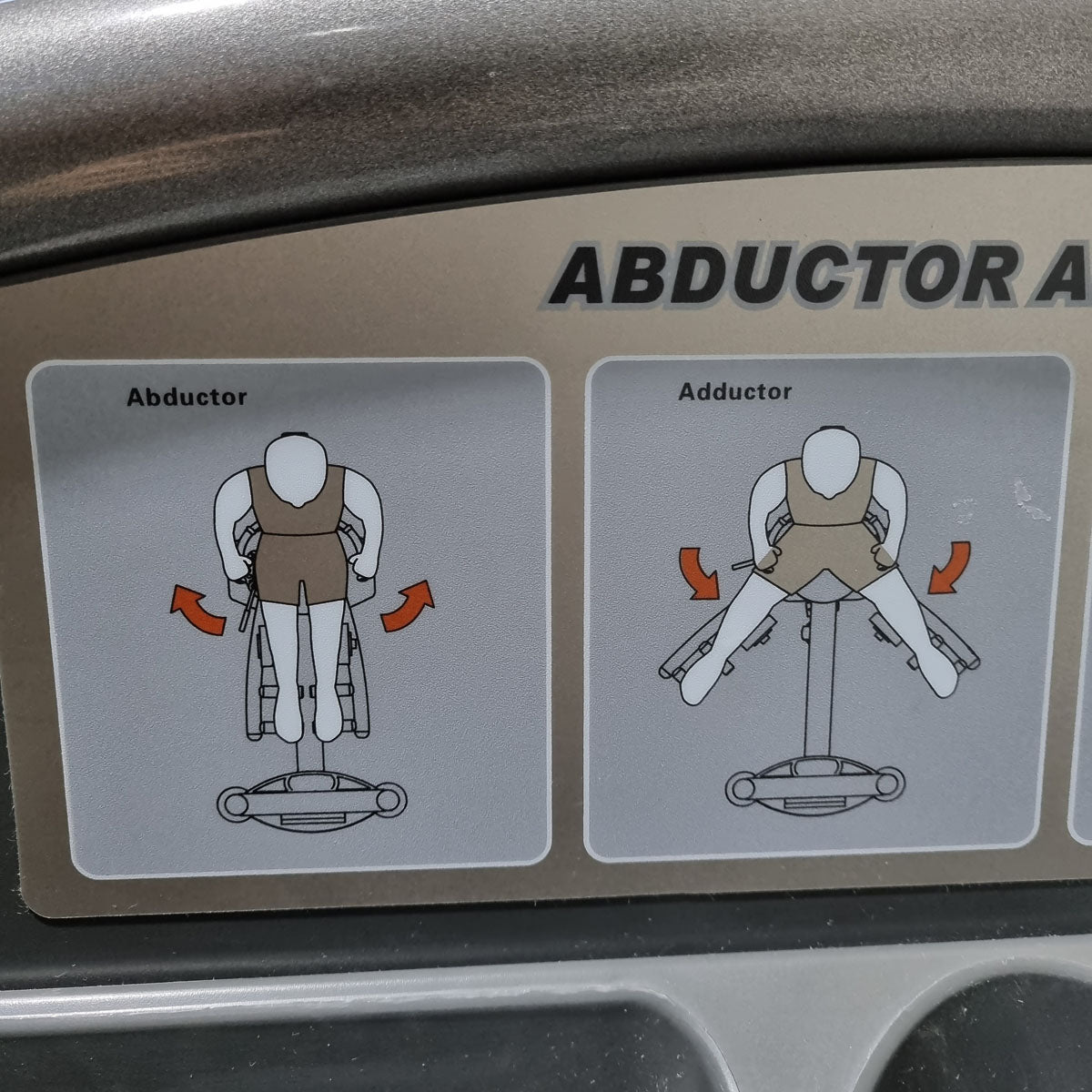 Impulse Fitness Abduktoren und Adduktoren 2 in 1 Kombimaschine - Hip Abduction and Hip Adduction, Rahmenfarbe Grau-Anthrazit, gebraucht - überholter Zustand