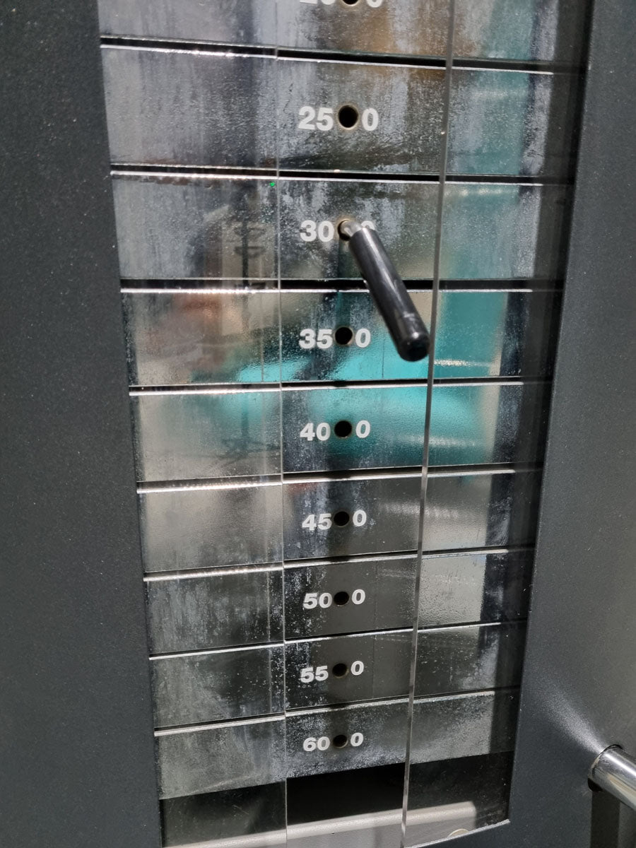 Frei Genius Schulterblattfixator und Stützstemme - Latzug Pulldown und Dips - Kombigerät 2 in 1, Rahmenfarbe Silber - gebraucht - überholter Zustand