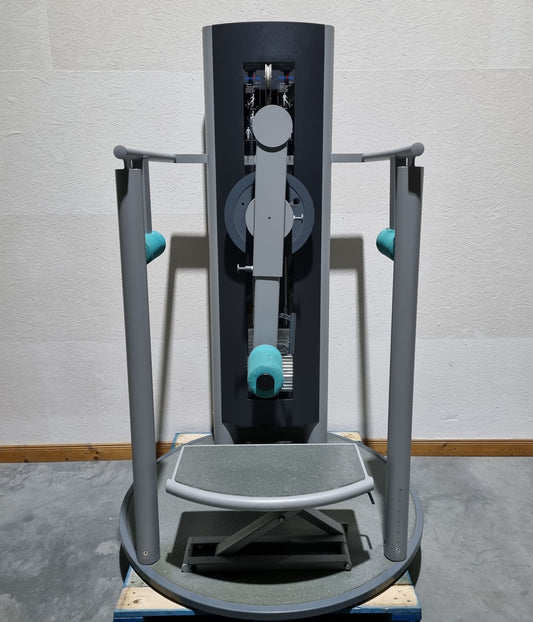 Frei Genius Hüftmaschine, Hüftpendel, Multi Hip, Kickmaschine, Total Hip auch für Ab-Adduktoren Training nutzbar, Rahmenfarbe Silber - gebraucht - überholter Zustand