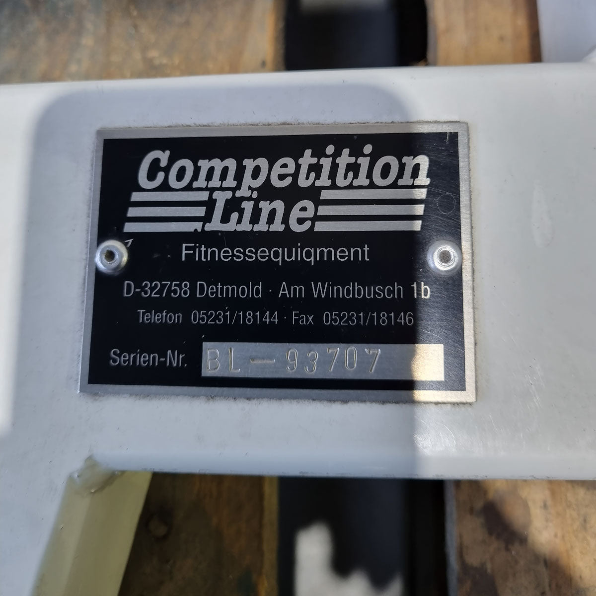 Competition Line, back extension bench 45°, hyperextension, height adjustable, frame color white, upholstery color black, used - refurbished condition