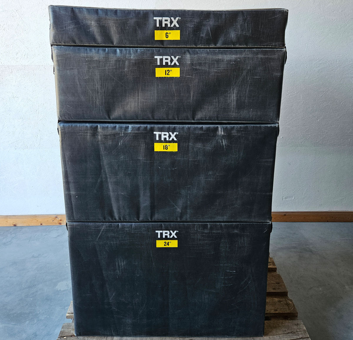 TRX Soft Plyobox 4er Set - alle 4 Größen - Sprungboxen - Sprungkrafttraining, gebraucht - geprüfter Zustand mit Gebrauchsspuren