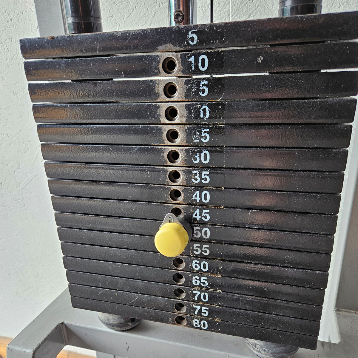 TechnoGym 2x Kabelzug, Cable Crossover, Seilzug von oben und unten, Silverline, Oldschool, Rahmenfarbe Silber, gebraucht - mit Gebrauchsspuren