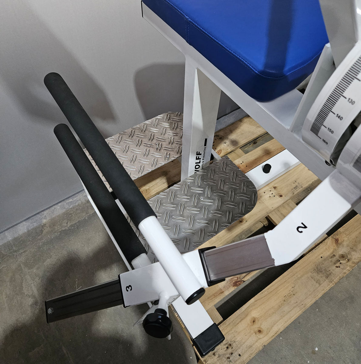 Dr. Wolff Flex Check, mobility measurement, white, black upholstery, used - tested condition