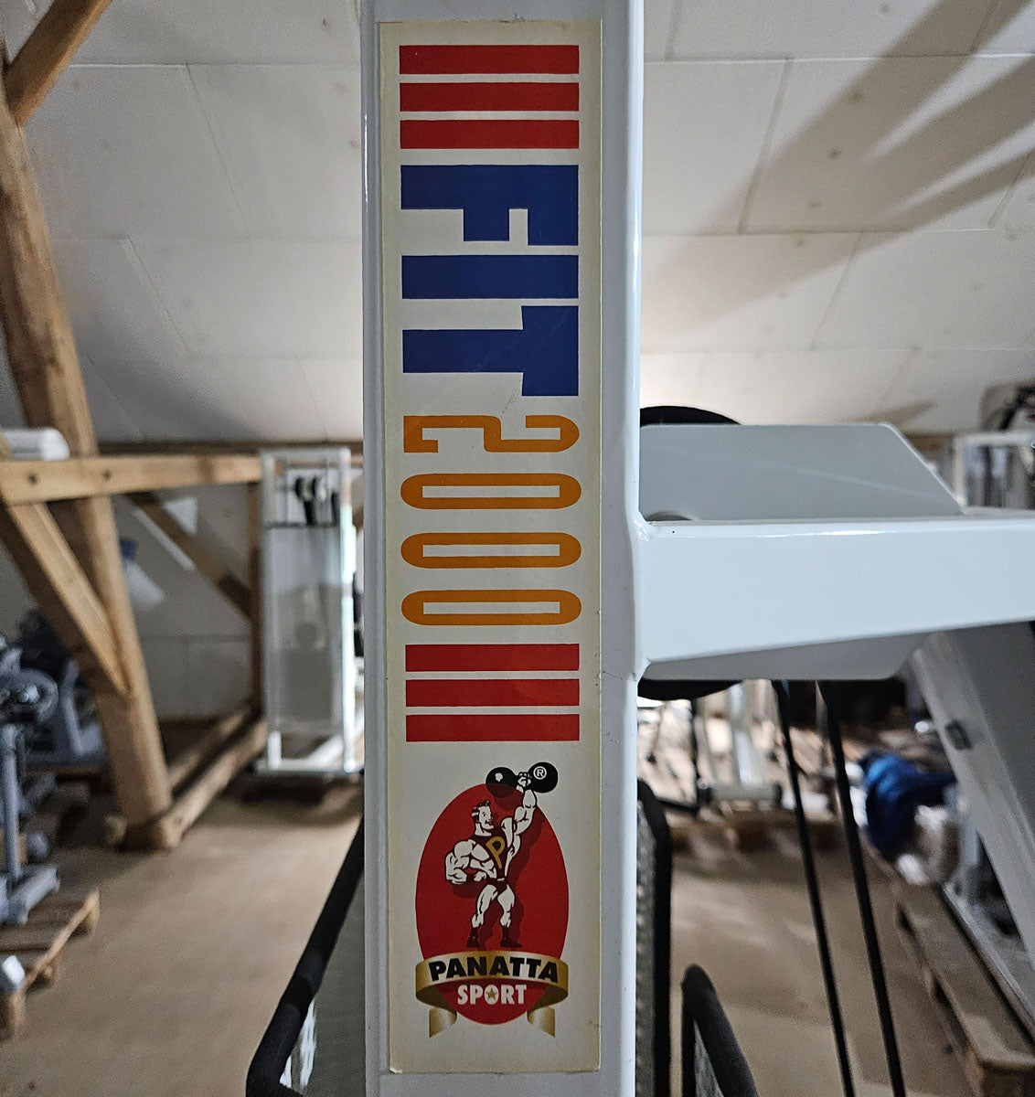 Panatta 2 Geräte im Set = Abduktoren und Adduktorenmaschine, Rahmen Weiß, Oldschool Bodybuilding Kraftgeräte, Fit 2000 Serie, gebraucht mit Gebrauchsspuren