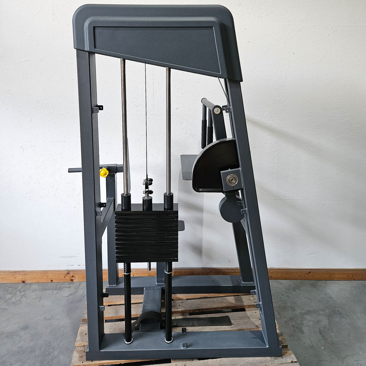 Trizepsmaschine Horizontal, Trizepsstrecker, Triceps Extension, Hersteller ähnlich Gym80 oder L+K, Rahmenfarbe Anthrazit, gebraucht - geprüfter Zustand