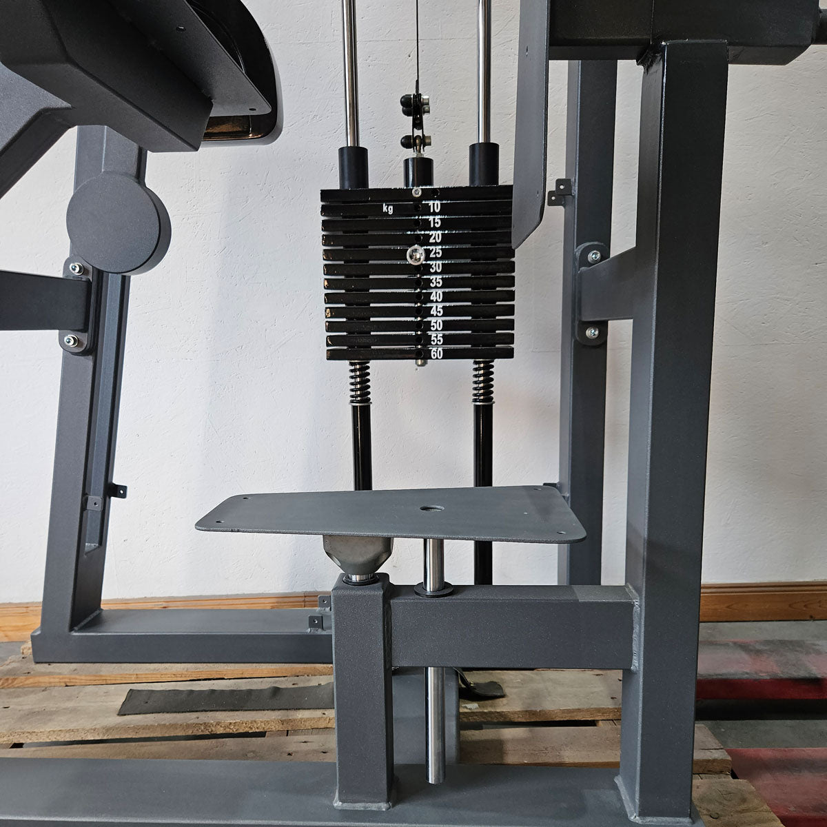 Trizepsmaschine Horizontal, Trizepsstrecker, Triceps Extension, Hersteller ähnlich Gym80 oder L+K, Rahmenfarbe Anthrazit, gebraucht - geprüfter Zustand