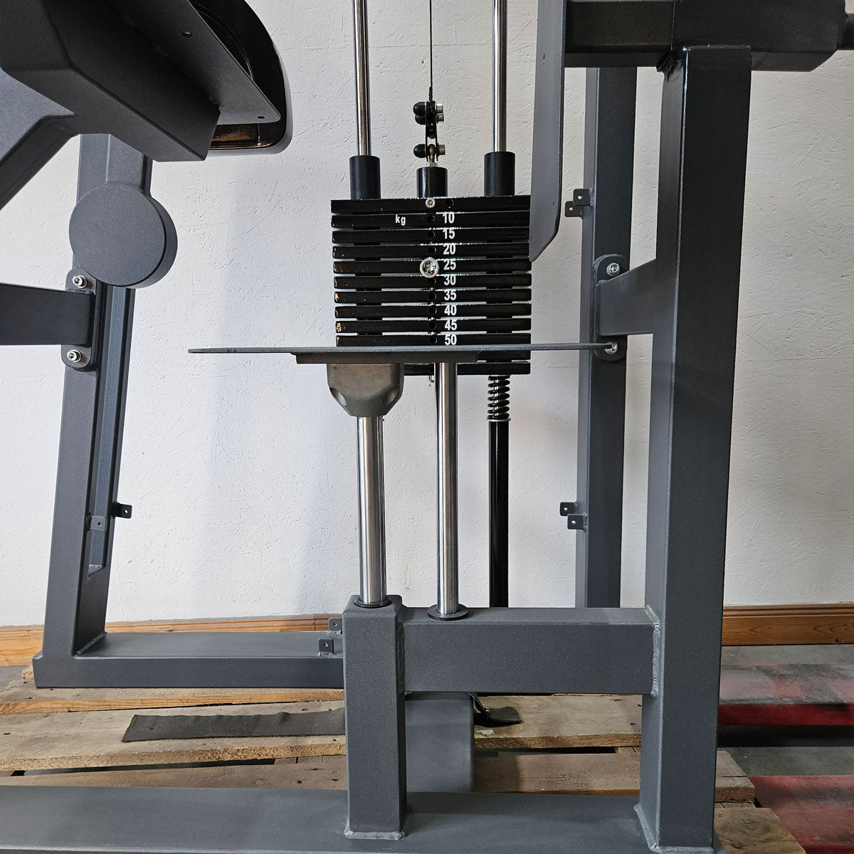 Trizepsmaschine Horizontal, Trizepsstrecker, Triceps Extension, Hersteller ähnlich Gym80 oder L+K, Rahmenfarbe Anthrazit, gebraucht - geprüfter Zustand