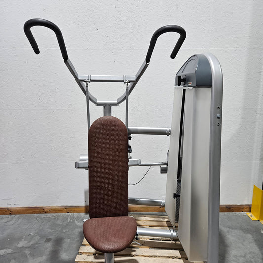 Proxowell bzw Proxomed Schulterblattfixator, Latzug von Oben geführt, Compass bzw C-Well Serie, Rahmenfarbe Silber, gebraucht - überholter Zustand