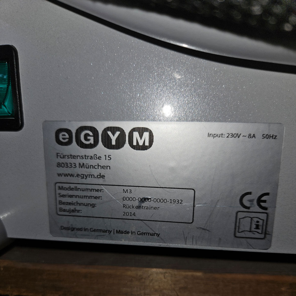 Egym M3 back trainer - single device stand-alone for expanding existing circuits, used - refurbished condition